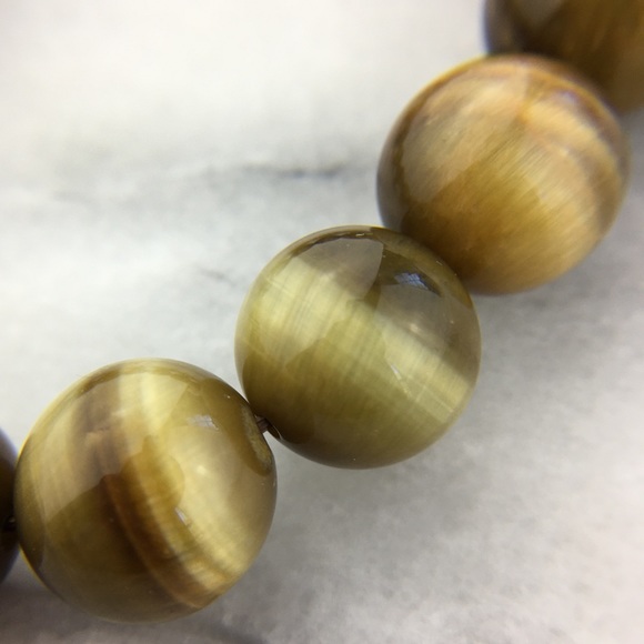 Genuine Tigers Eye Stretch Bracelet - Picture 8 of 8